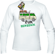 Żuk Ogrodnik Wektor - longsleeve męski biały