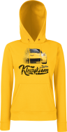Jeżdżę klasykiem Corvette Żółty Sport - bluza damska z kapturem żółty