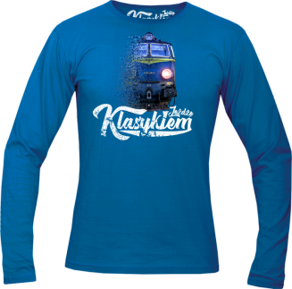Jeżdżę klasykiem Stary Pociąg PKP - longsleeve męski - 3