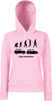126p Evolution - bluza damska z kapturem różowa