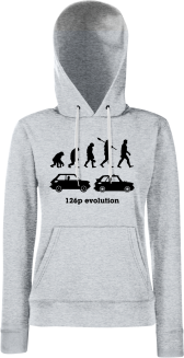 126p Evolution - bluza damska z kapturem melanżowa