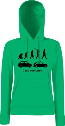 126p Evolution - bluza damska z kapturem