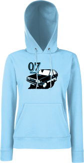 07 zgłasza się Polonez Borewicz Wektor - bluza damska z kapturem błękitna