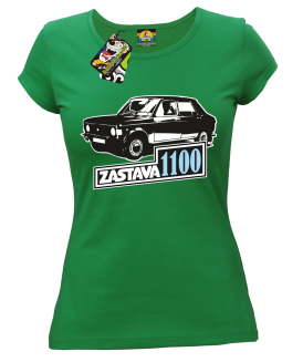 Zastava 1100 - Koszulka damska zielona