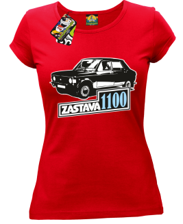 Zastava 1100 - Koszulka damska czerwona
