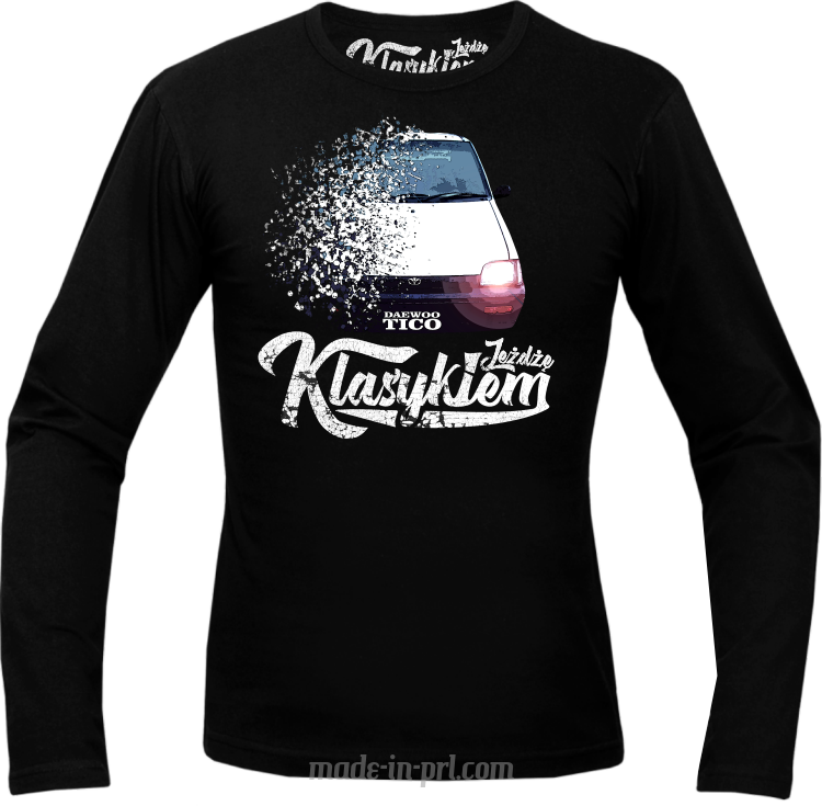 Jeżdżę Klasykiem DAEWOO Tico - longsleeve męski czarny