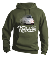 Jeżdżę klasykiem CINQUECENTO - bluza męska z kapturem khaki