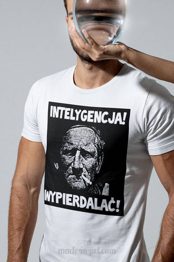 Inteligencja wypierdalać! cytaty Himilsbach - koszulka męska  2