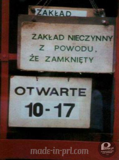 Absurdy PRL’u czyli prawdziwe perełki tamtych czasów.